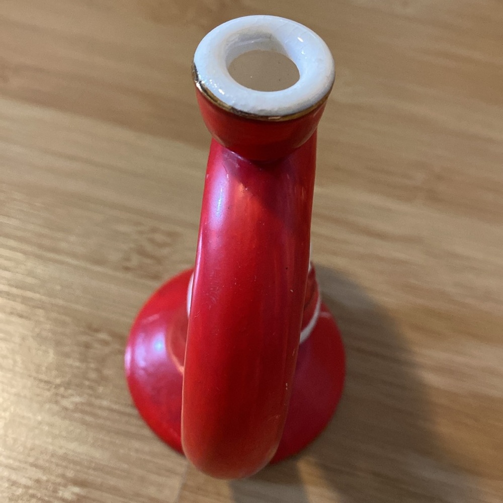 Vintage Santa Ceramic Candle Stick Holder - Picture 4 of 9